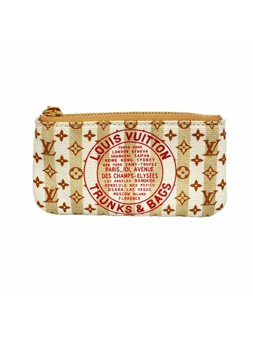 Louis Vuitton Coin Purse LV Stamp Pochette Cles Nude Pink